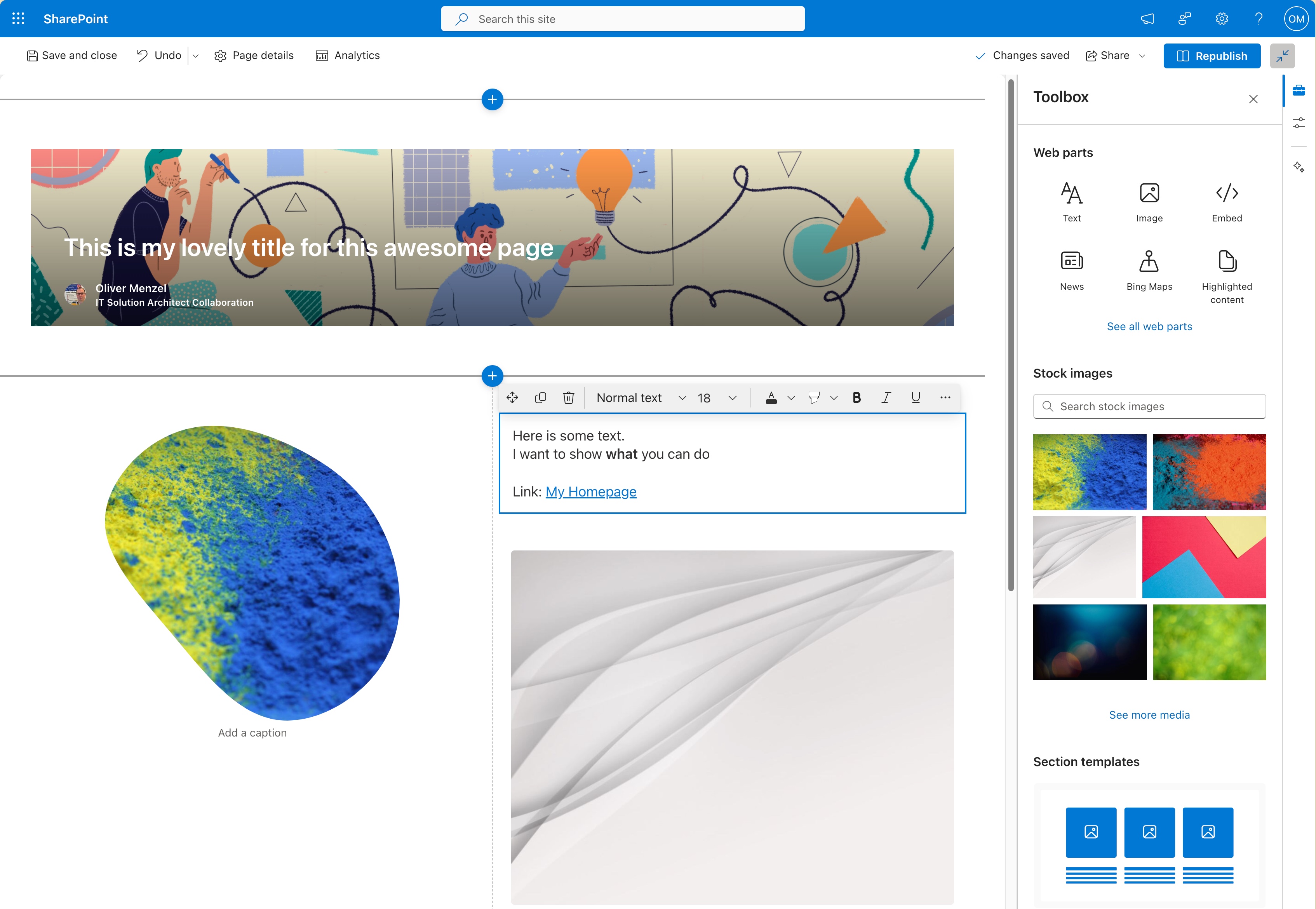 Content Pane in SharePoint