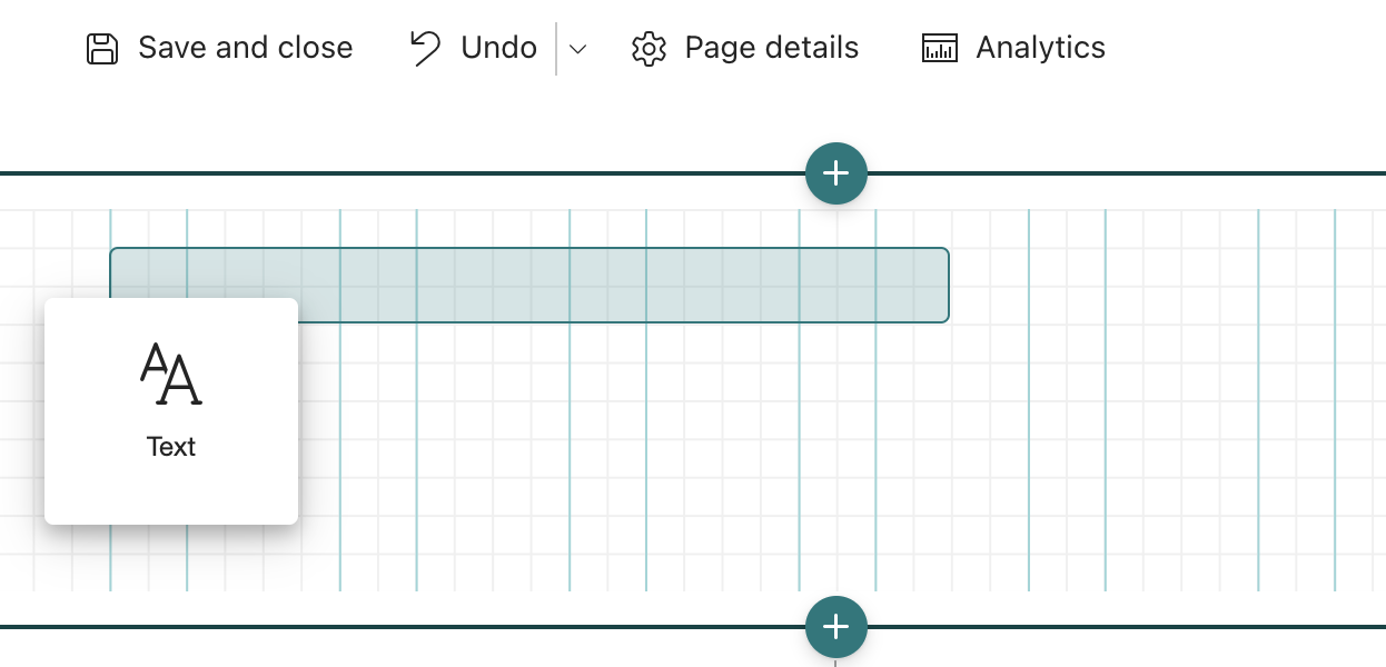 Placing an image on the grid of the Flexible Section