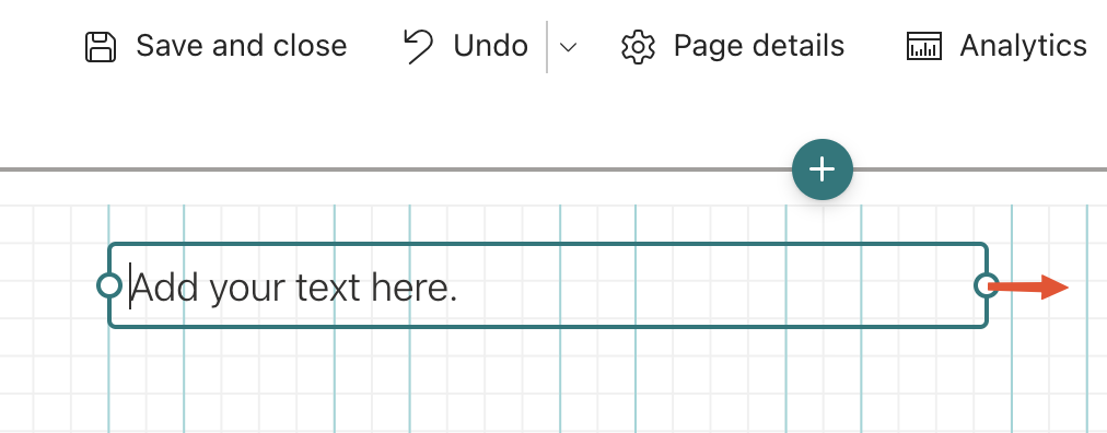 Resizing a web part in the Flexible Section